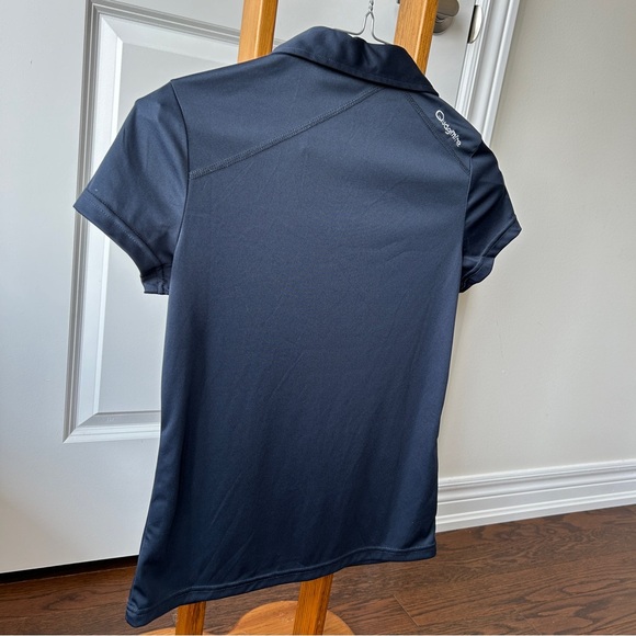 Quagmire Navy Blue Polyester Golf Shirt Women Size Small - Picture 8 of 9